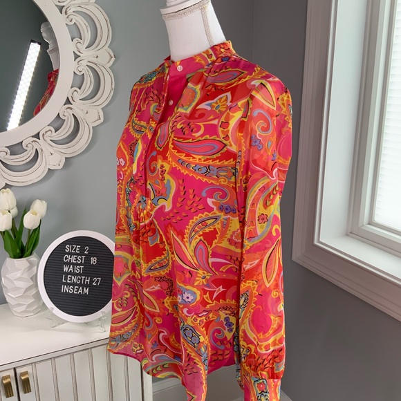 Anne Klein Tunic Size 2 - Picture 4 of 8